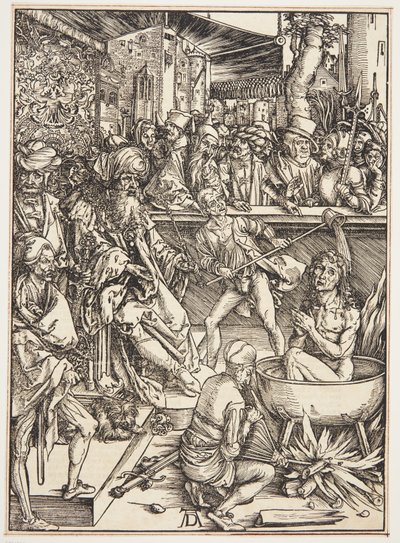 福音伝道者聖ヨハネの拷問 作： Albrecht Dürer