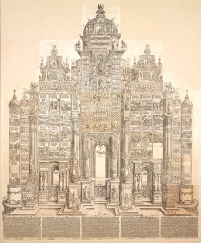 マクシミリアン1世の凱旋門 作： Albrecht Dürer