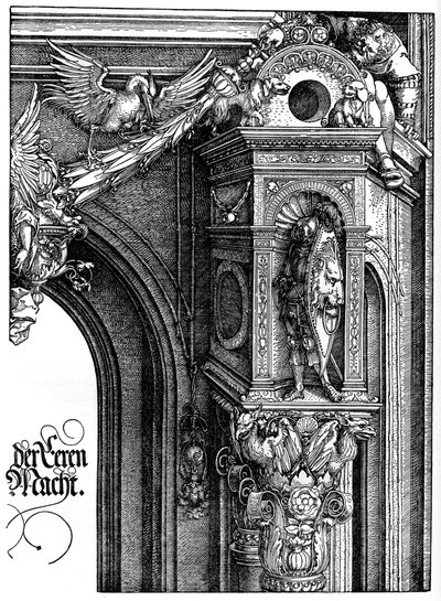 マクシミリアン1世の凱旋門、1515年、1936年 作： Albrecht Dürer