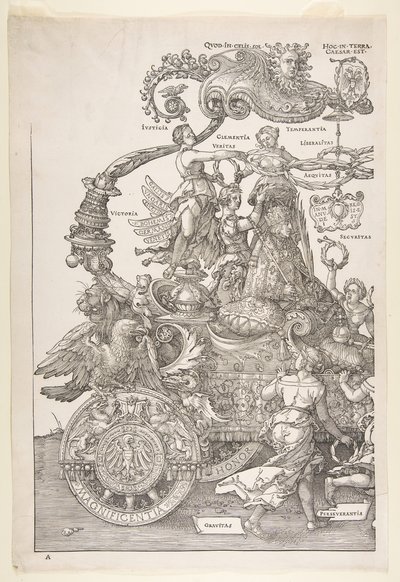 マクシミリアン1世の勝利の戦車... 1518、公開された1522。 作： Albrecht Dürer