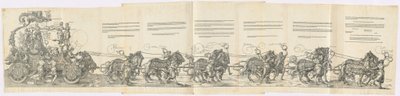 マクシミリアン1世の凱旋戦車 大凱旋車、1523年 ラテン語版 作： Albrecht Dürer