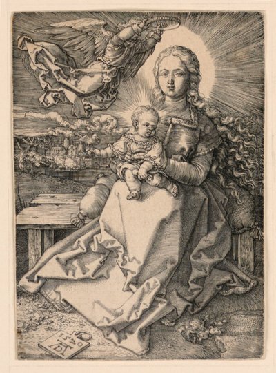 天使に戴冠された聖母 作： Albrecht Dürer