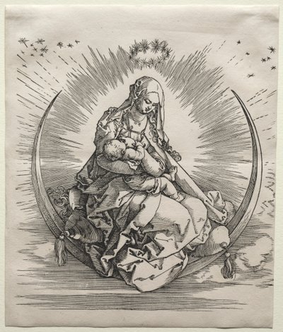 三日月の聖母c。 1510-1511。 作： Albrecht Dürer