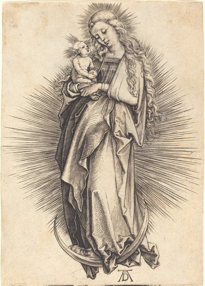 三日月上の聖母 作： Albrecht Dürer