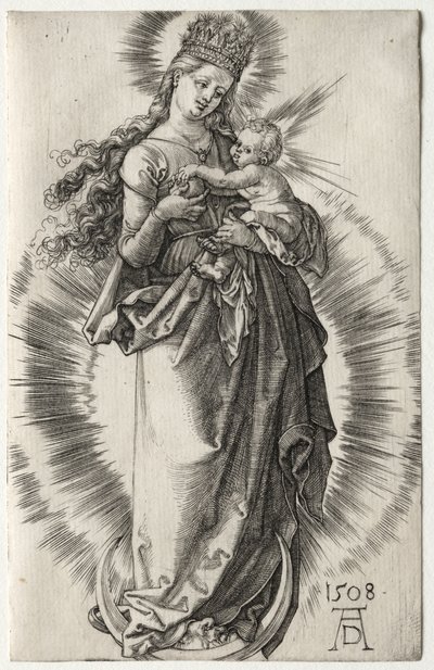 星の冠をかぶった聖母 作： Albrecht Dürer