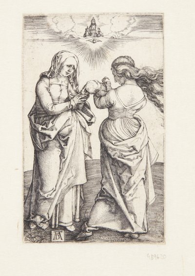 幼子キリストと聖アンナを抱く聖母 作： Albrecht Dürer