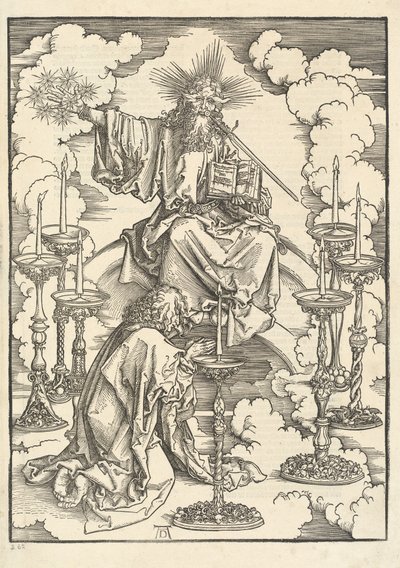 七本の燭台のビジョン 作： Albrecht Dürer