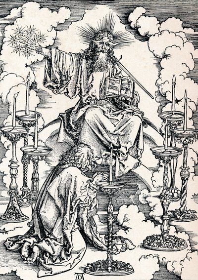7つのローソク足のビジョン、1498年1906年。 作： Albrecht Dürer