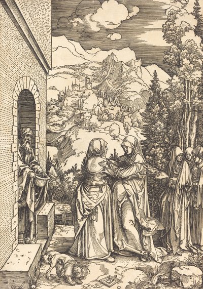 訪問、c。 1504年。 作： Albrecht Dürer