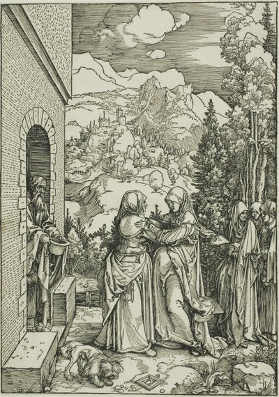 聖母の生涯からの訪問 作： Albrecht Dürer