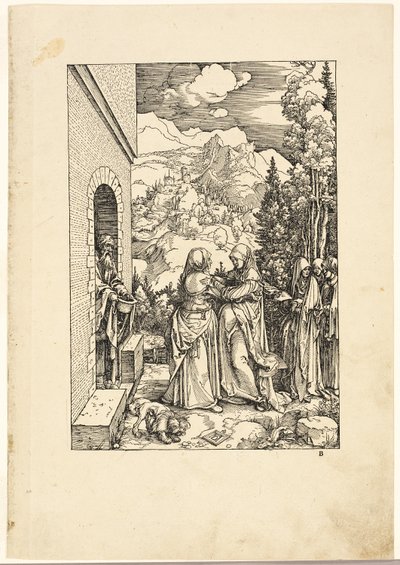 聖母の生涯からの訪問 作： Albrecht Dürer