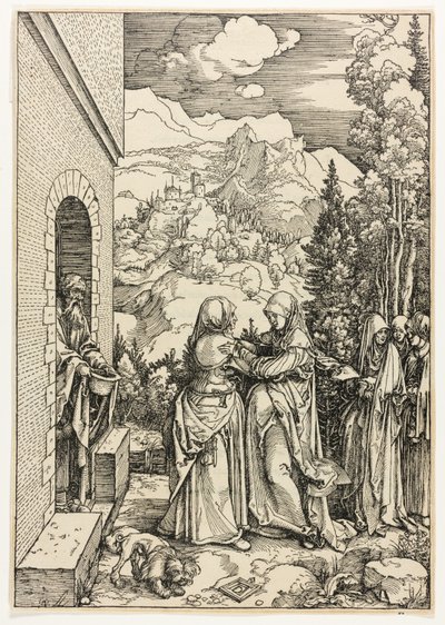 聖母の生涯からの訪問 作： Albrecht Dürer