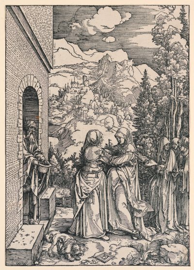 聖母の生涯シリーズからの訪問 作： Albrecht Dürer