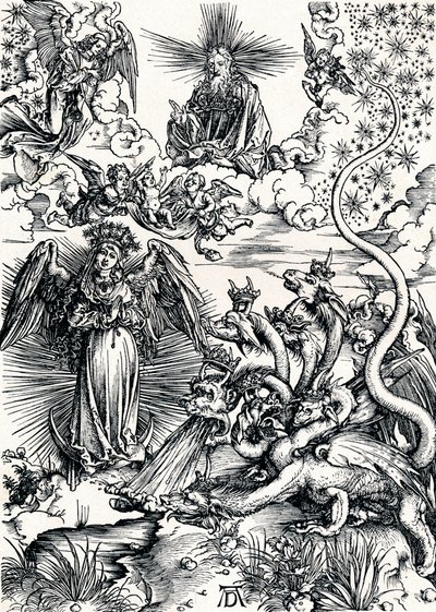 太陽と七頭竜をまとった女1498 1906 作： Albrecht Dürer