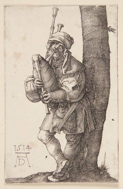 バグパイプ奏者 作： Albrecht Dürer