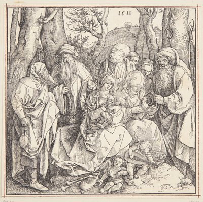 天使との聖なる親族関係 作： Albrecht Dürer