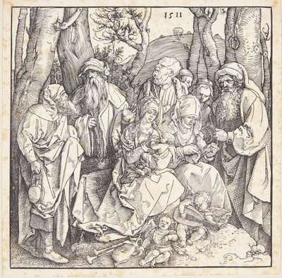 天使との聖なる親族関係 作： Albrecht Dürer