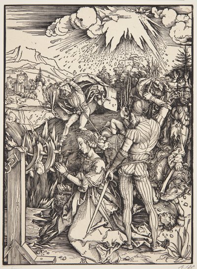 聖カタリナの殉教 作： Albrecht Dürer