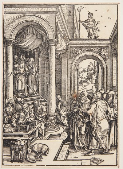 寺院での聖母のプレゼンテーション 作： Albrecht Dürer