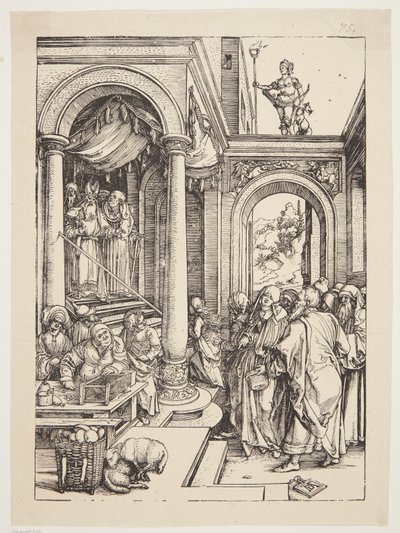 寺院での聖母のプレゼンテーション 作： Albrecht Dürer