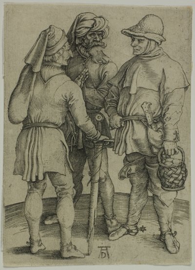会話中の 3 人の農民 作： Albrecht Dürer