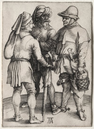 会話中の 3 人の農民 作： Albrecht Dürer