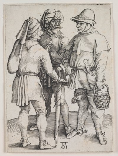 会話中の 3 人の農民 作： Albrecht Dürer