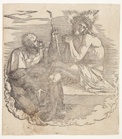 タイトル ページ: キリストのあざけり 作： Albrecht Dürer