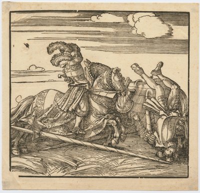 トーナメント、c。 1516 作： Albrecht Dürer