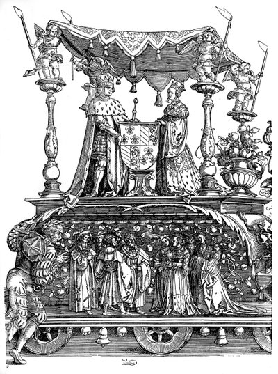 マクシミリアン1世の凱旋、1515年、1936年 作： Albrecht Dürer