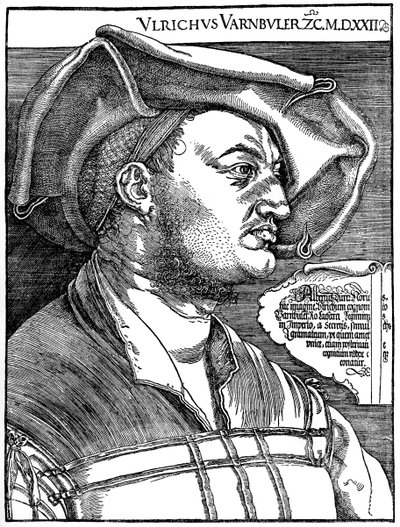 UlrichVarnbüler、1522年、1936年 作： Albrecht Dürer