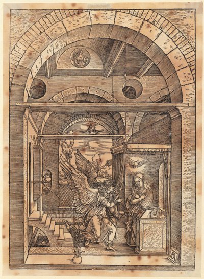 マリアの婚約、『マリアの生涯』シリーズ第7ページ 作： Albrecht Dürer
