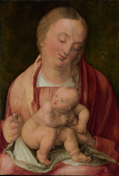 聖母子、1516年。 作： Albrecht Dürer