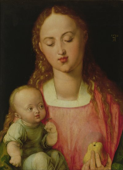 乙女と子、別名梨と乙女、1526 作： Albrecht Dürer