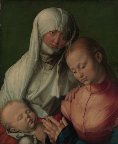 聖アンナの聖母と子、1519年頃（リンデンに油彩） 作： Albrecht Dürer