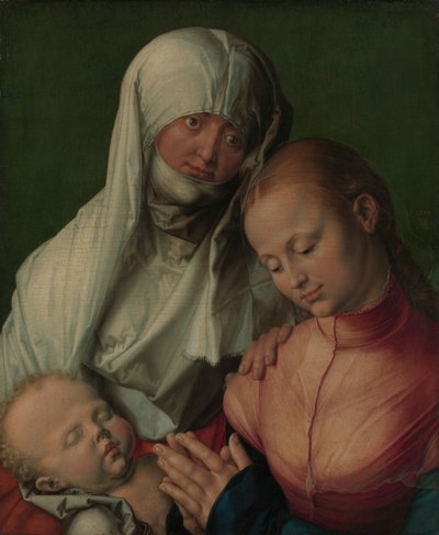 聖アンナの聖母子、おそらく1519年。 作： Albrecht Dürer