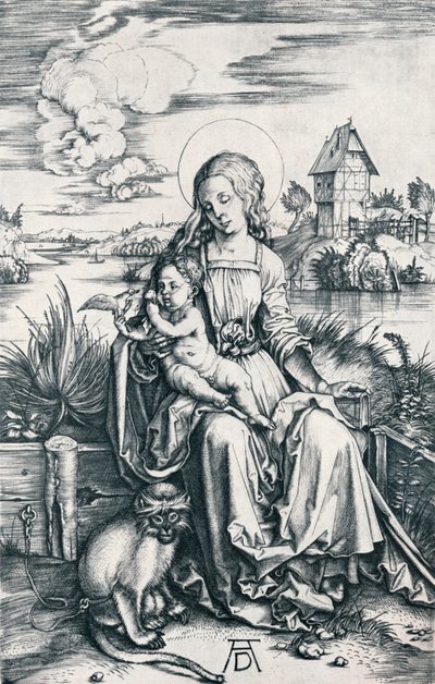 猿と聖母子1506 1906 作： Albrecht Dürer