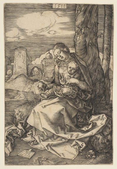 梨を抱く聖母子、1511年。 作： Albrecht Dürer