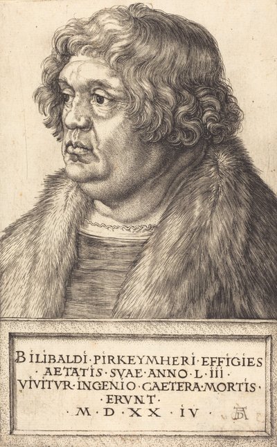 ウィリバルド・ピルクハイマー、1524年。 作： Albrecht Dürer