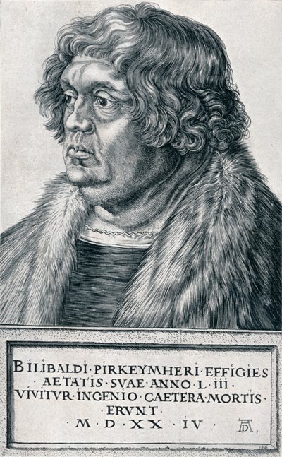 Willibald Pirckheimer、1524 1906 作： Albrecht Dürer