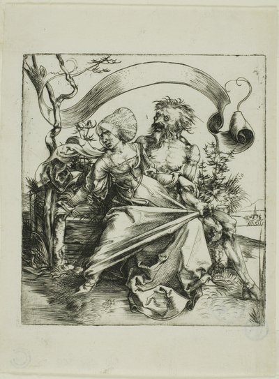 死に襲われた若い女 (ラヴィッシャー) 作： Albrecht Dürer