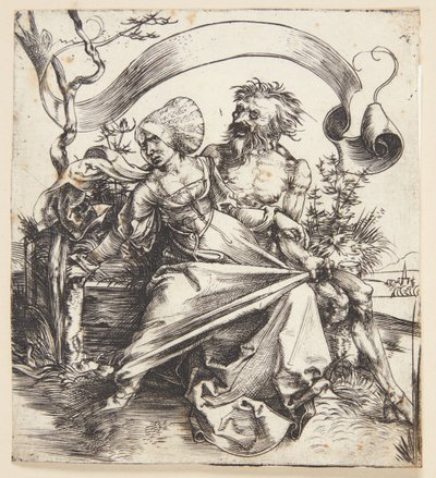 死に襲われた若い女性 作： Albrecht Dürer