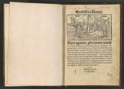 Stultifera navis (愚か者の船) 作： Albrecht Dürer and Various Artists, Sebastian Brant