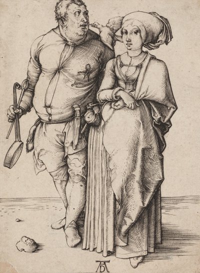 料理人とその妻」1496年頃（版画 作： Albrecht Dürer