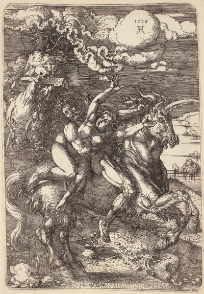 ユニコーンの誘拐 作： Albrecht Dürer