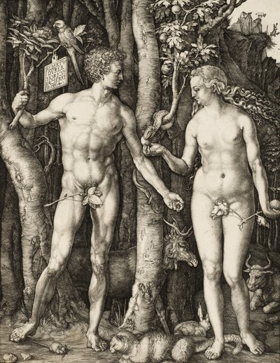 アダムとイブ 作： Albrecht Dürer