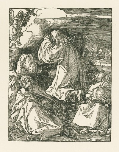 園の苦悩-オリーブ山上のキリスト 1510年頃（木版画） 作： アルブレヒト・デューラーまたはデューラー