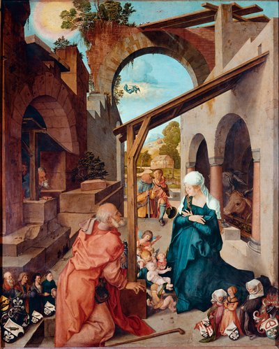 祭壇画 パウムガルトナー「アルブレヒト・デューラー（1471-1528）による絵画 1504年頃 薄さ155x126 cm ミュンヘン、アルテ・ピナコテーク155x126 cm ミュンヘン、アルテ・ピナコテーク 作： Albrecht Dürer