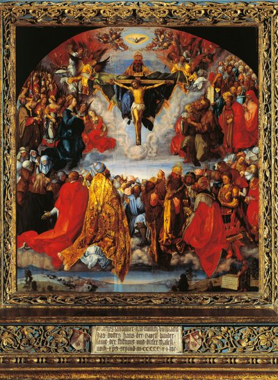 オーストリア、ウィーン、三位一体 作： Albrecht Dürer