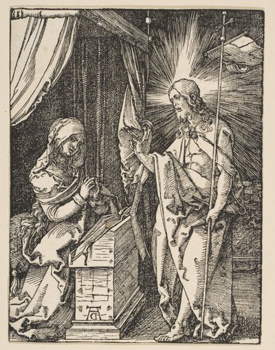 小さな情熱からの彼の母に現れるキリスト、1510年頃 作： Albrecht Dürer